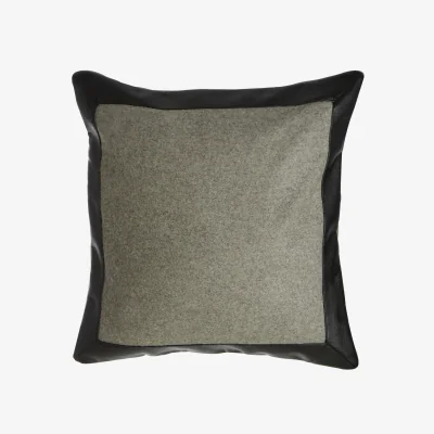 The Range Bosie Hampstead Grey And Black Suqare Cushion - Black & Grey
