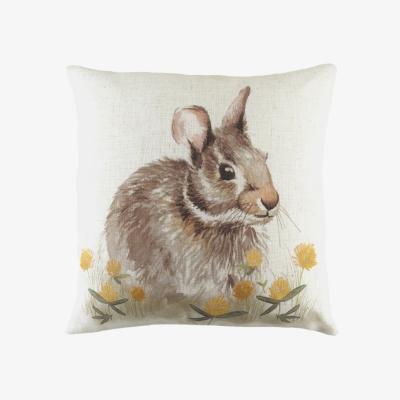 The Range Woodland Hare Hare Cushion - White