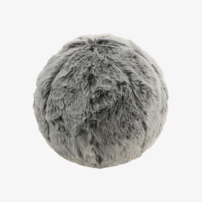 The Range Round Faux Fur Cushions 2 Pack - Off-white