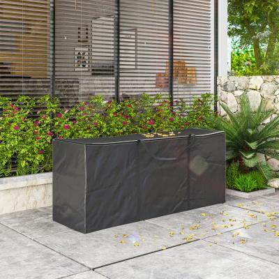 The Range Outsunny Garden Furniture Cushion Storage Bag with Zips - Black