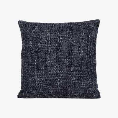 The Range Chenille Boucle Cushion - Navy