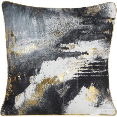 The Range Octavia Abstract Cushion - Grey