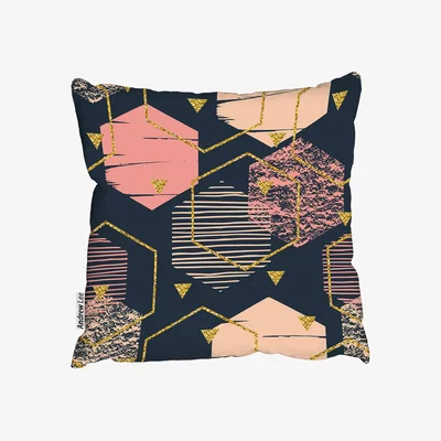 The Range Hexagons Outdoor Cushion - Pink / 60cm