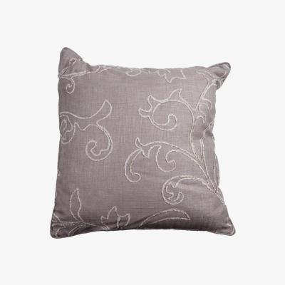 The Range Chenille Scroll Natural Filled Cushion