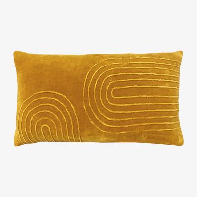 The Range Mangata Textured Cushion 30 x 60cm - Ochre / Polyester