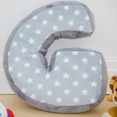 The Range Letter Cushion G - Grewy/White