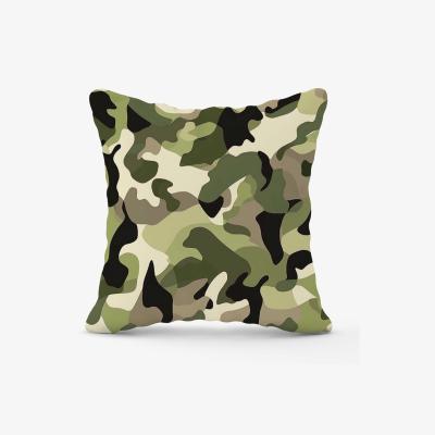 The Range Camouflage Design Cushion - Green / 45cm