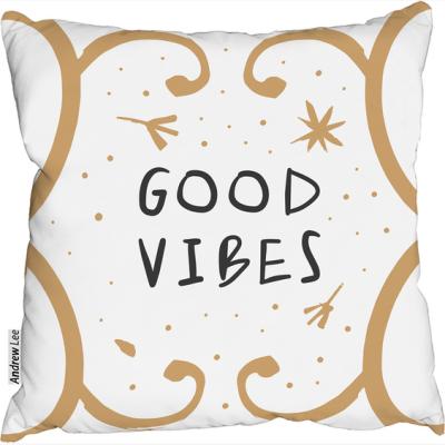 The Range Good Vibes Cushion - Yellow / 60cm