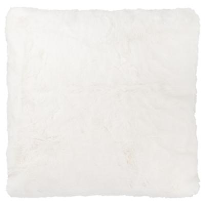 The Range Rabbit Faux Fur Cushion - White / 55cm