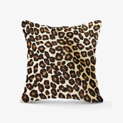 The Range Leopard Hide Print Outdoor Cushion - Brown / 45cm