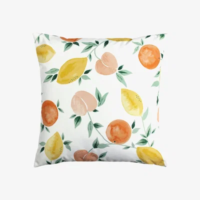 The Range Watercolour Fruits Outdoor Cushion - Multicolour