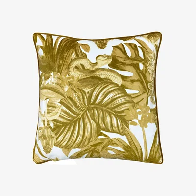 The Range Medinilla Tropical Cushion - Mustard
