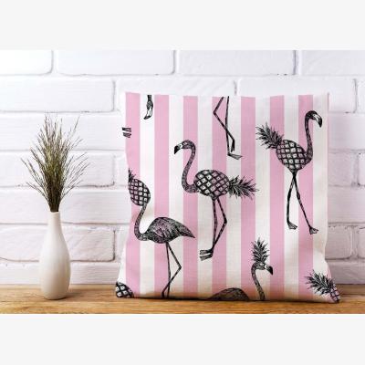 The Range Pineapple Flamingo Cushion - Pink / 60cm