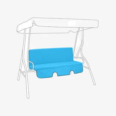 The Range Garden Swing Chair Cushion with Backrest - Turquoise
