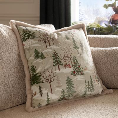 The Range Forest Festivities Cushion - Natural / Feather