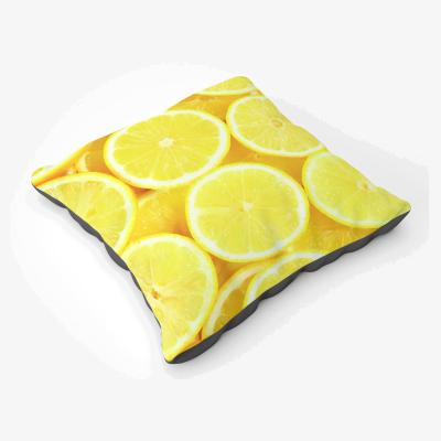 The Range Vibrant Lemons Floor Cushion - Yellow