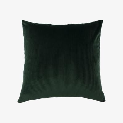 The Range Aurora Ribbed Corduroy Cushion - Emerald Green