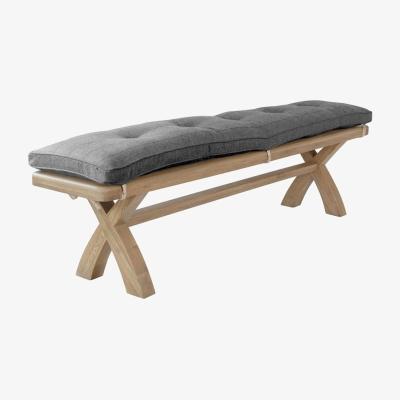 The Range Hudson Bench Cushion - Grey Check
