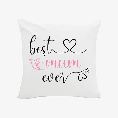 The Range Best Mum Ever Soft Cushion - White