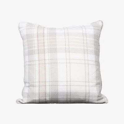 The Range Hatfield Check Cushion - Natural