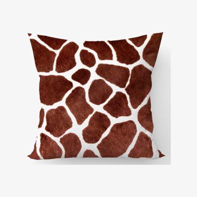 The Range Giraffe Spots Print Cushion - Brown / 60cm