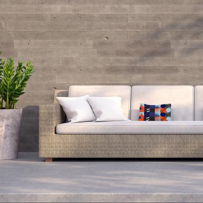 The Range Deconstructed Postmodern Inspired Artwork Outdoor Cushion - Orange