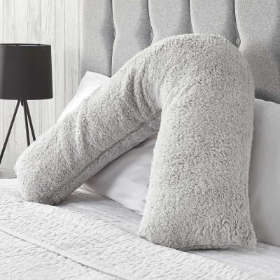The Range Teddy V Shaped Pillow Support Cushion - Grey