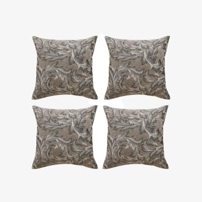 The Range Georgia Chenille Filled Cushions - Natural / 4