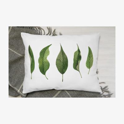 The Range Selection Of Leaves Cushion - Green