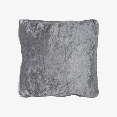 The Range Prince Crushed Velvet Filled Cushion - Silver