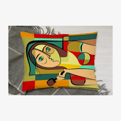 The Range Woman With Chocolate In Hand Cushion - Green