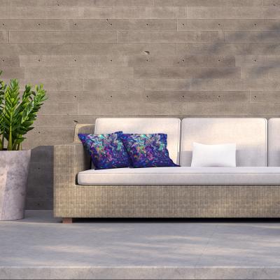 The Range Blue foil Marbled multicolored Shine stone Outdoor Cushion - Blue / 60cm