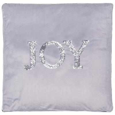 The Range Joy Christmas Cushion - Silver