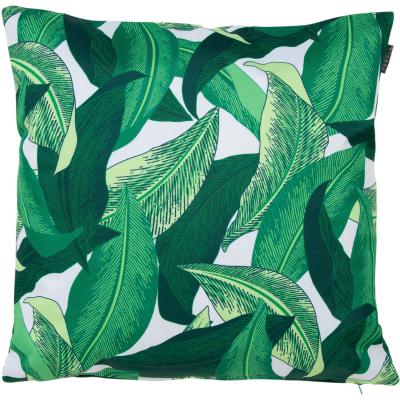 The Range Leaf Print Outdoor Cushion - Green