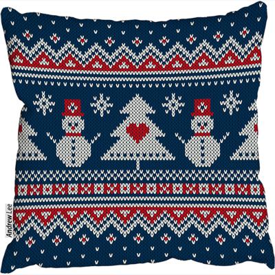 The Range Winter Holiday Sweater Design Stylish Cushion - Blue / 60cm