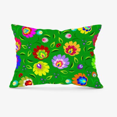 The Range Polish Folk Floral Cushion - Green / 28cm