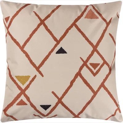 The Range Bohemian Geometric Outdoor Cushion - Brick