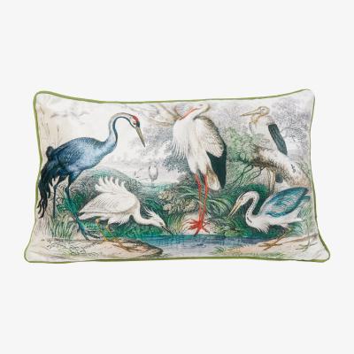 The Range Oriental Birds Cushion - Multicolour