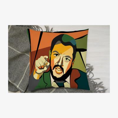 The Range Cubism Art Style, Politician Cushion - Orange / 45