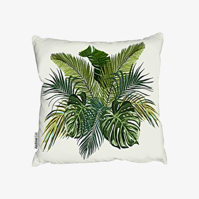 The Range Green Tropical Foliage Outdoor Cushion - Green / 45cm