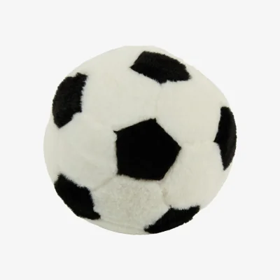 The Range 3D Football Fur Cushion - Monochrome