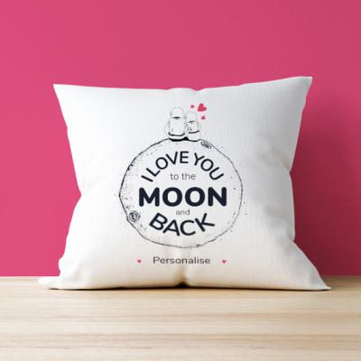 The Range Valentines Cushion - Moon and Back