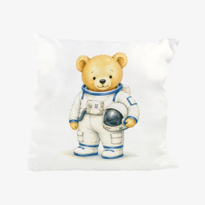 The Range Novelty Astronaut Teddy Bear Cushion - Multi