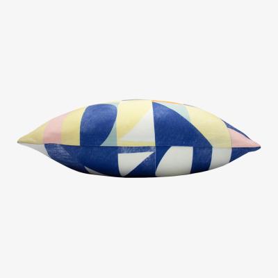 The Range Mikalo Recycled Cushion - Lime-Cobalt
