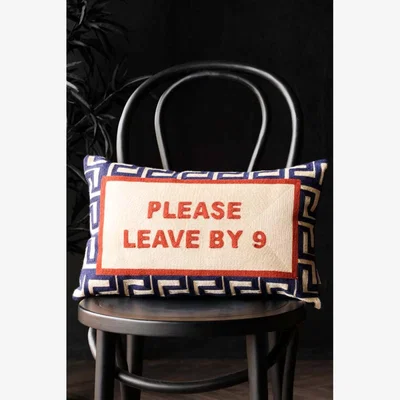 Rockett St George Please Leave By 9 Cushion