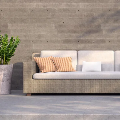 The Range Orange Lines Outdoor Cushion - Orange / 45cm