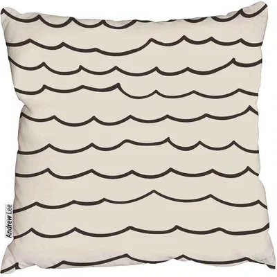 The Range Sea waves Cushion - Brown / 45cm