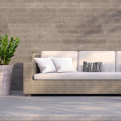 The Range Black And White Bamboo Outdoor Cushion - Black