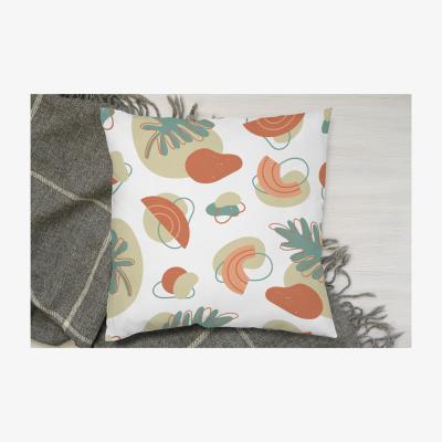 The Range Line Art And Botanical Elements Cushion - Green / 60