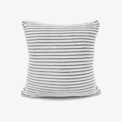 The Range Soft Snug Deluxe Printed Cord Cushion - Charcoal / 56cm